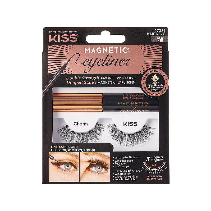 Kiss Magnetic Eyeliner Kit Charm