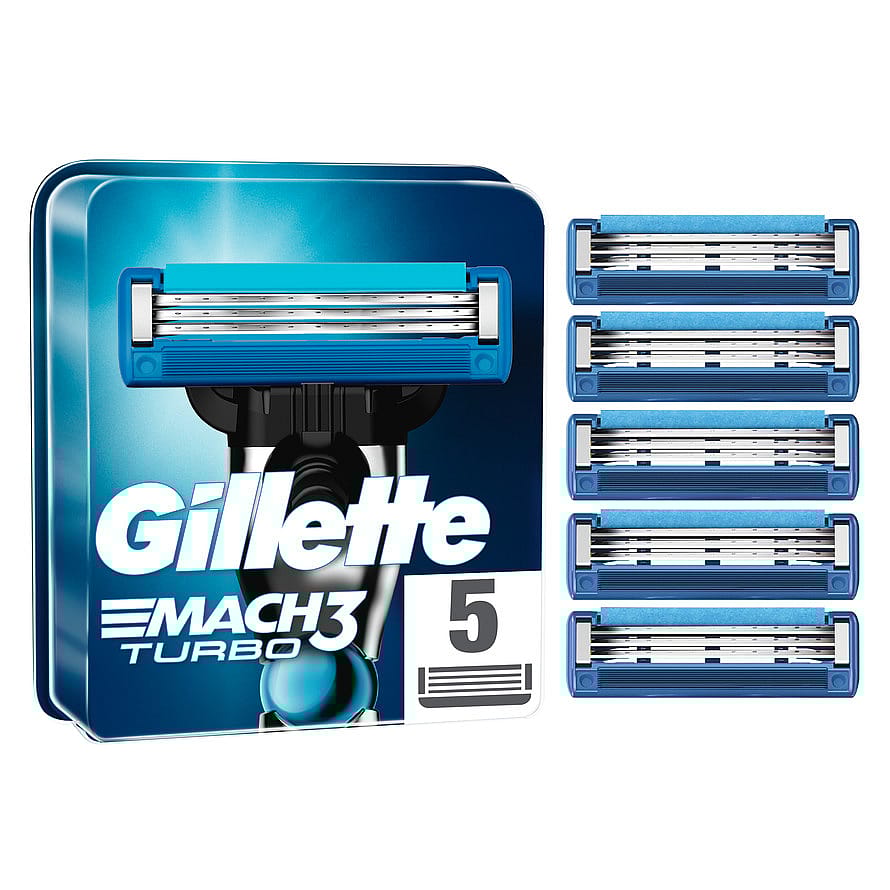 Gillette Mach3 Turbo Barberblade 5 stk