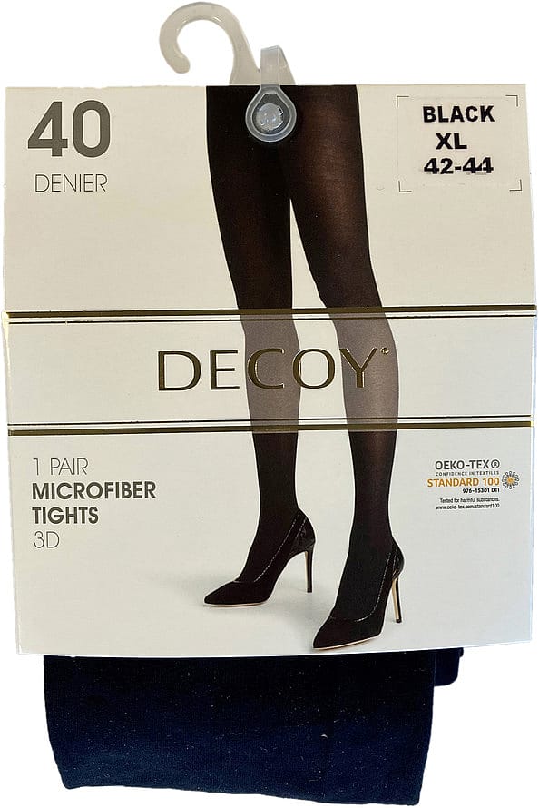 Decoy Microfiber tigths Sort 40 Den. XL