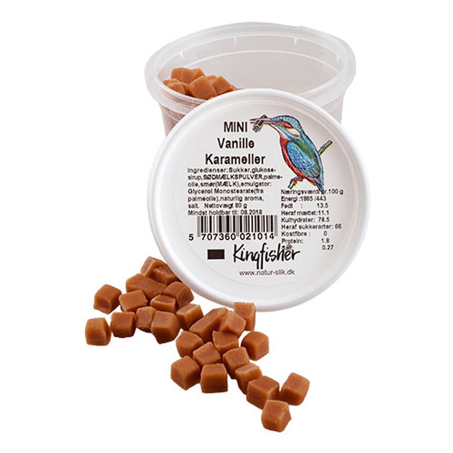 Kingfisher Vanilje Karameller mini 70 g