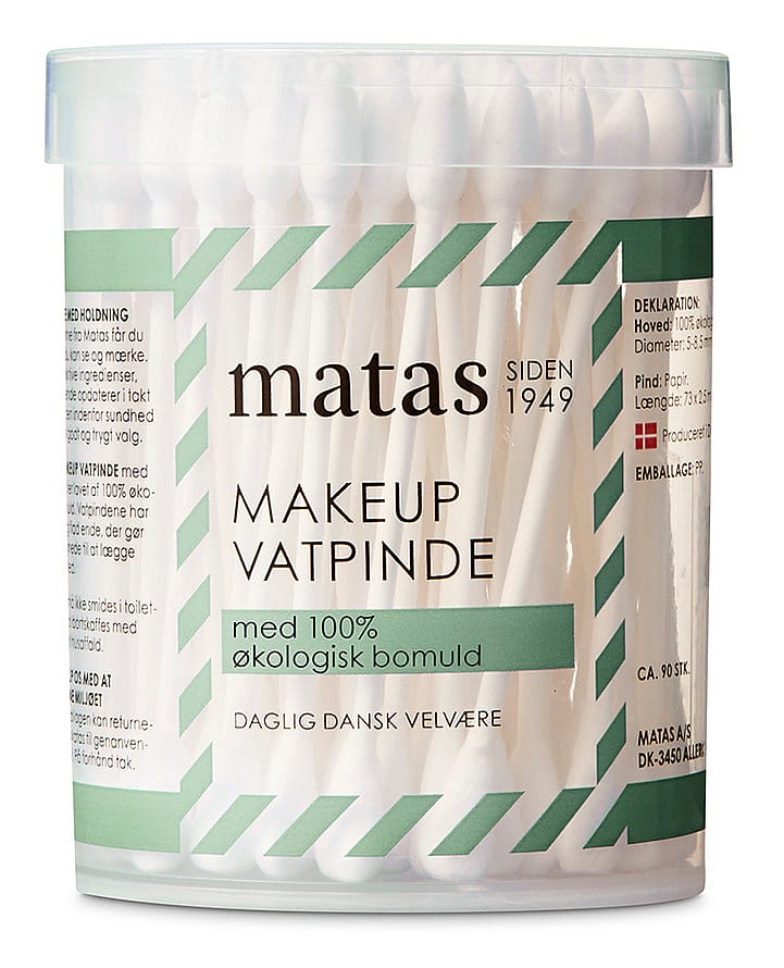 Matas Striber Makeup Vatpinde med Papir 90 stk.