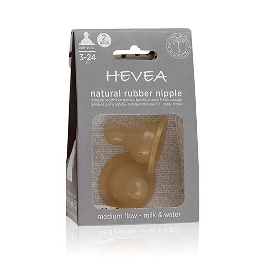 HEVEA Naturgummi Flaskesut 2-pak Medium flow