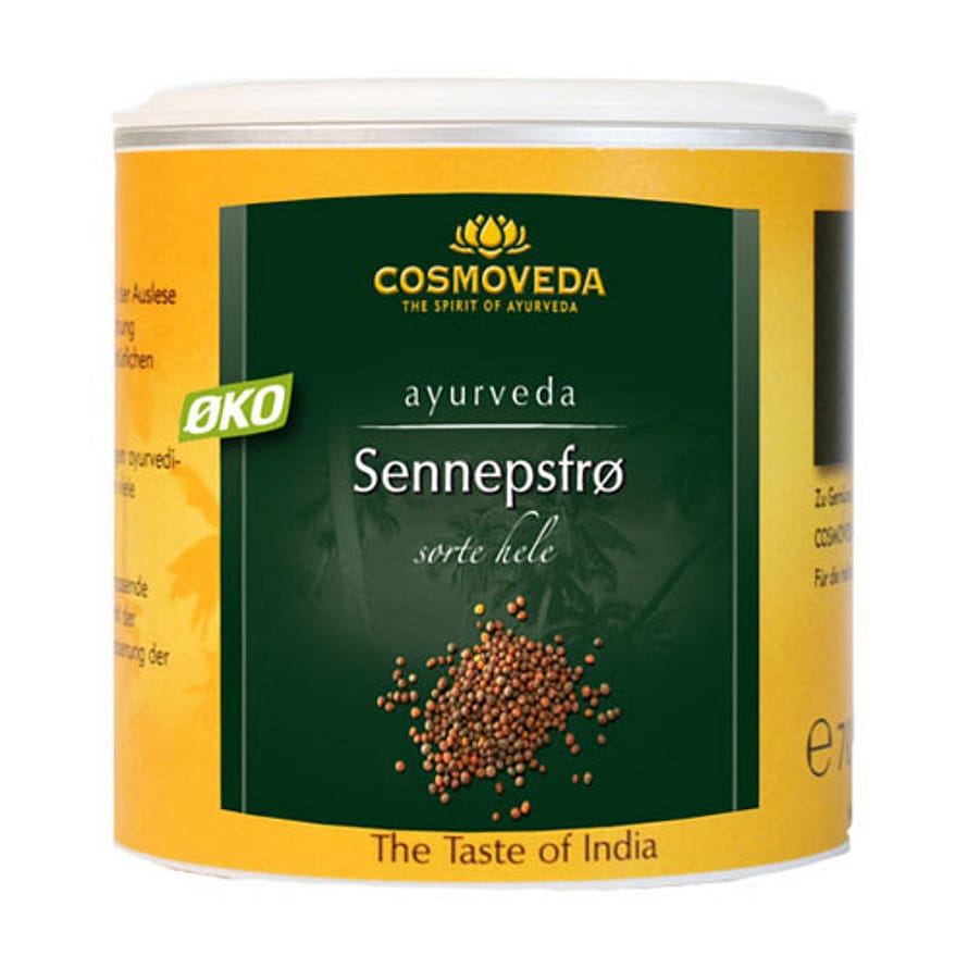Cosmoveda Sorte Sennepsfrø Hele Ø 130 g