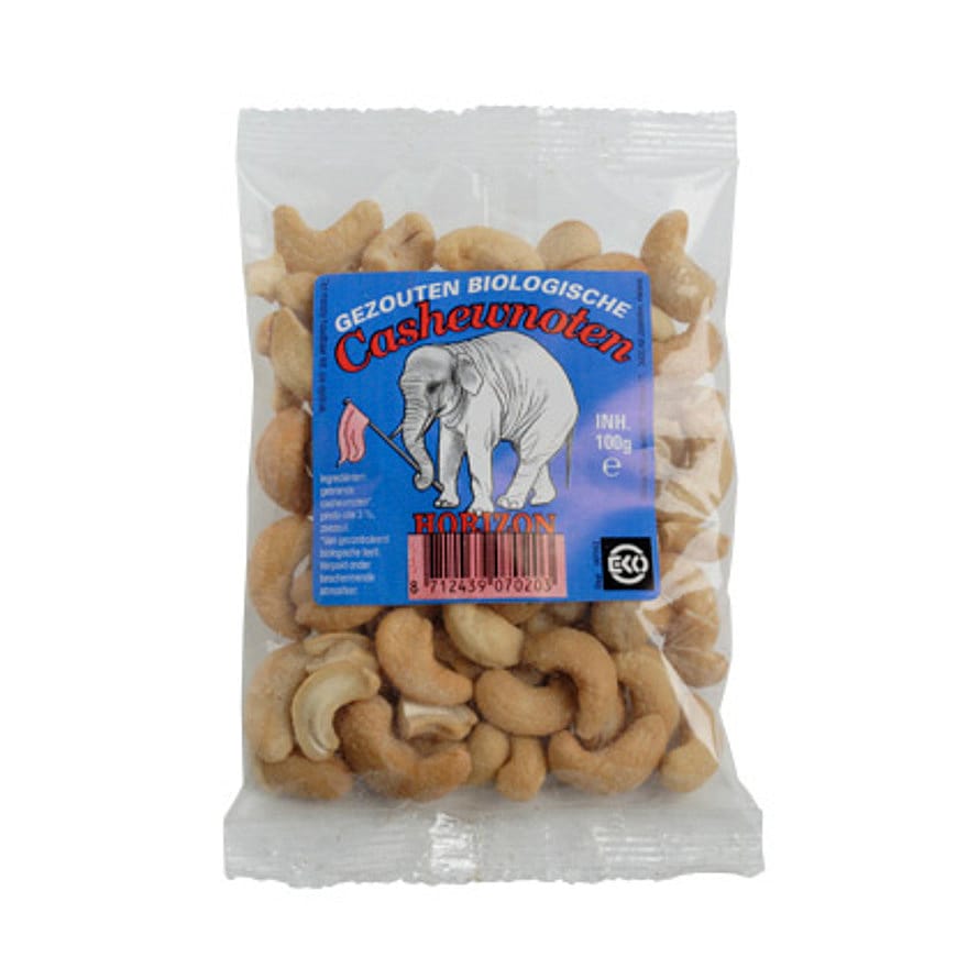 Horizon Cashewnødder saltede Ø 100 g