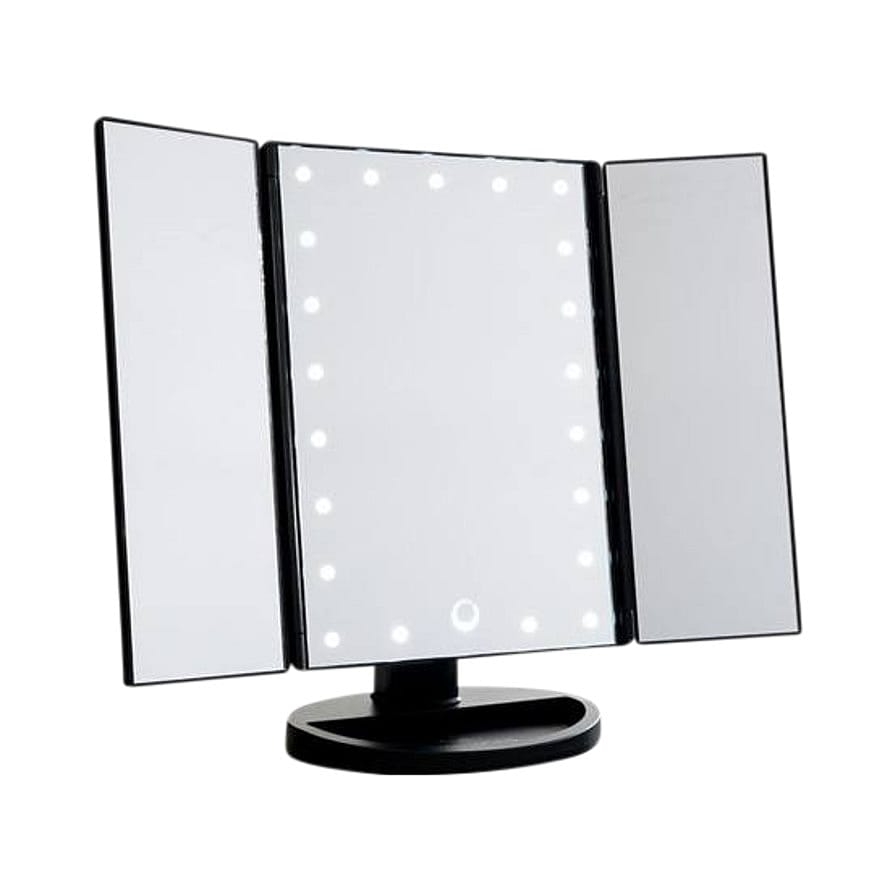 UNIQ Three Panel LED Lighted Makeup Mirror