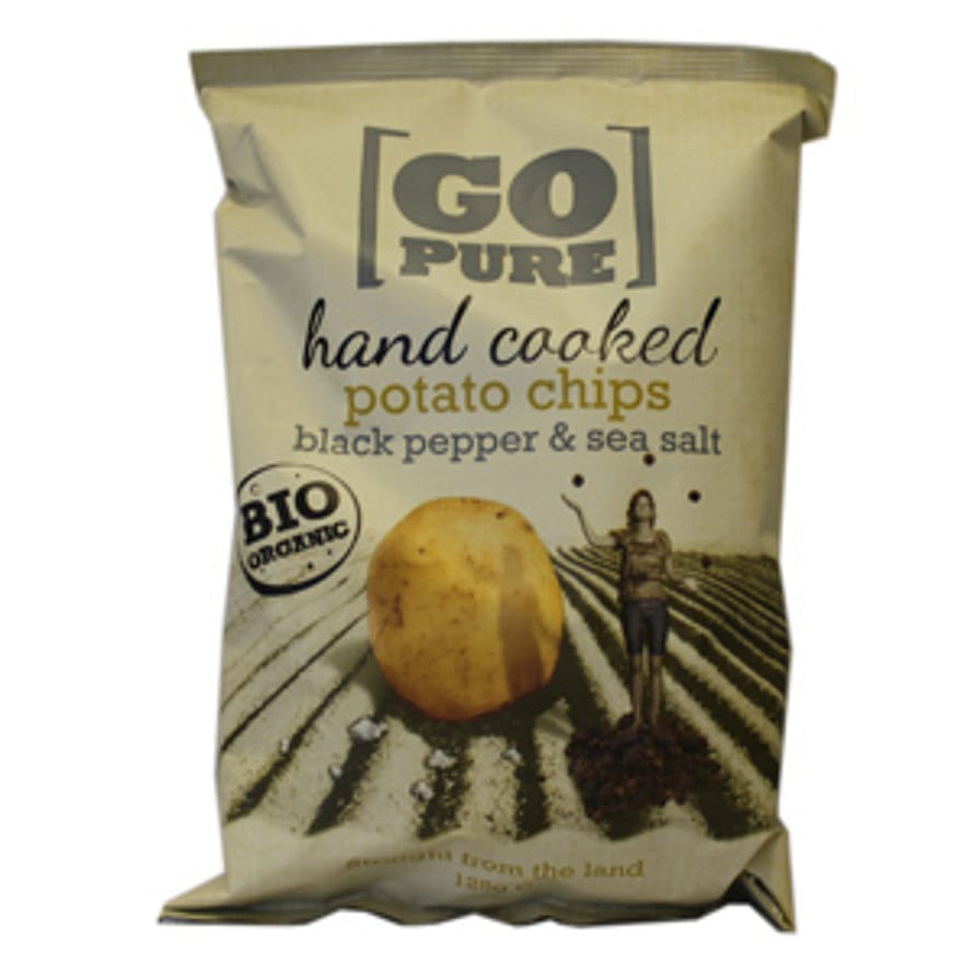 Yellow Chips Chips med salt og peber Pure Chips Ø 125 g