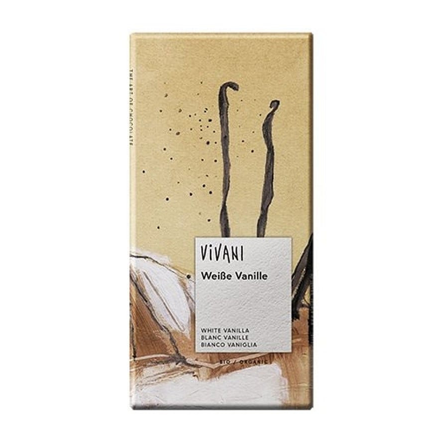 Vivani Chokolade hvid m. vanilje Ø 100 g
