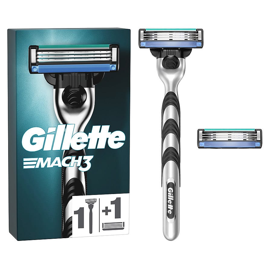 Gillette Mach3-barberskraber + 2 barberblade