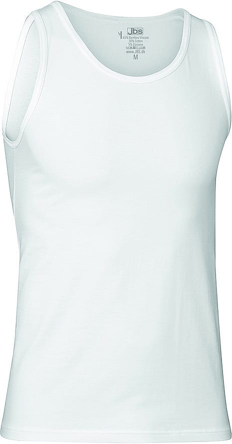 JBS 2-pack singlet bamboo økologisk bomuld Hvid M