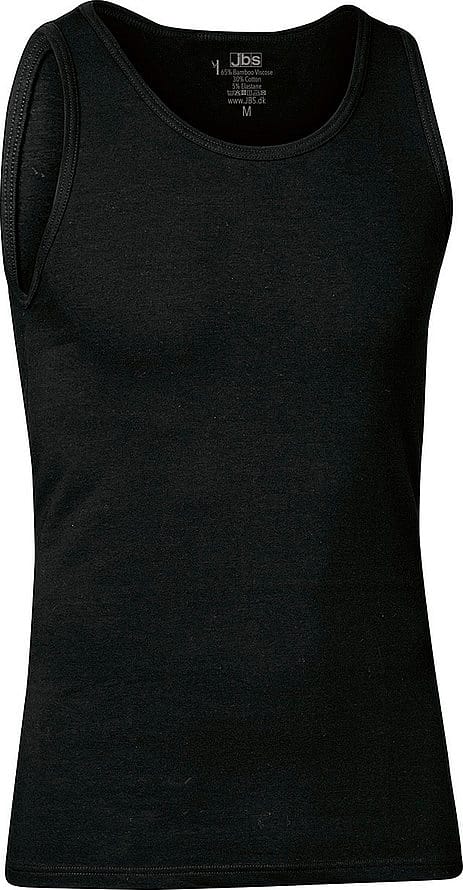 JBS 2-pack singlet bamboo økologisk bomuld Sort XXL