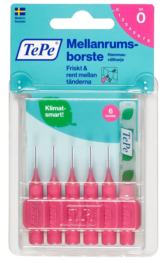 TePe Mellemrumsbørster 0,4 mm 6 stk