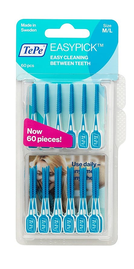 TePe EasyPick tandstikker M/L, 60 stk
