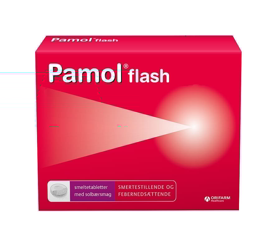 Pamol Flash Smeltetabletter 500 mg 8 stk