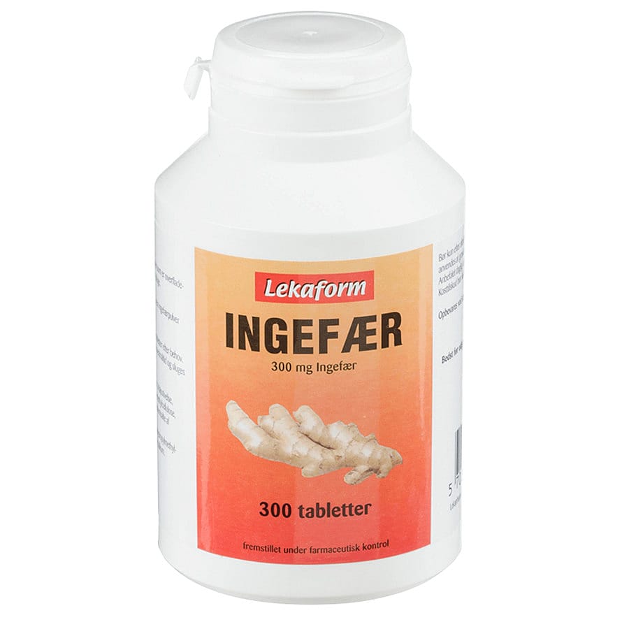 Lekaform Ingefær 300 mg 300 tabl