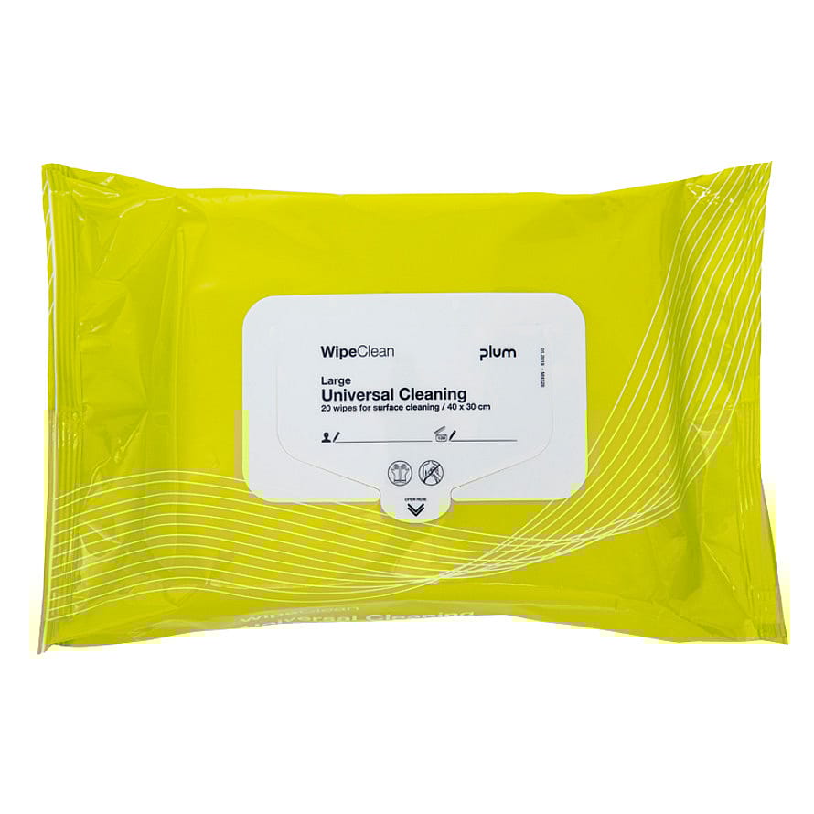Plum WipeClean Universal Overfladedesinfektion Large 20 stk.