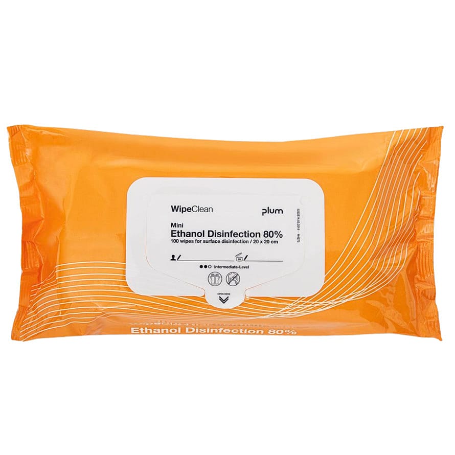 Plum WipeClean Overfladedesinfektion Mini 100 stk.