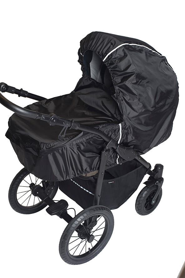 Basson Baby Regnslag til Barnevogn Sort