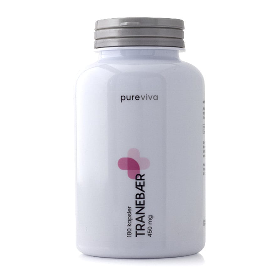 Pureviva Tranebær 450 mg 180 kaps