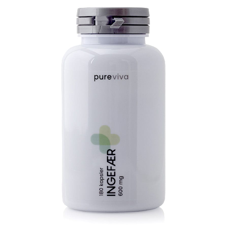 Pureviva Ingefær (600 mg) 180 kaps.