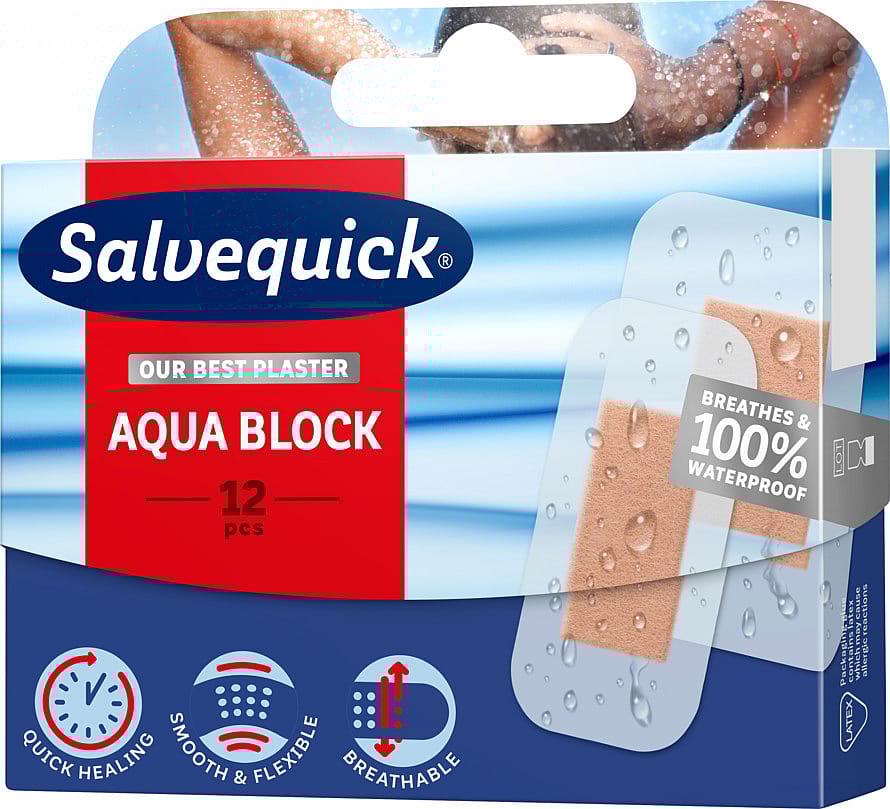 Salvequick Aqua Block 12 stk