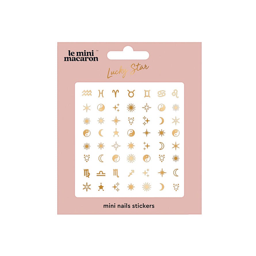 Le mini macaron Mini Nail Art Stickers Lucky Star