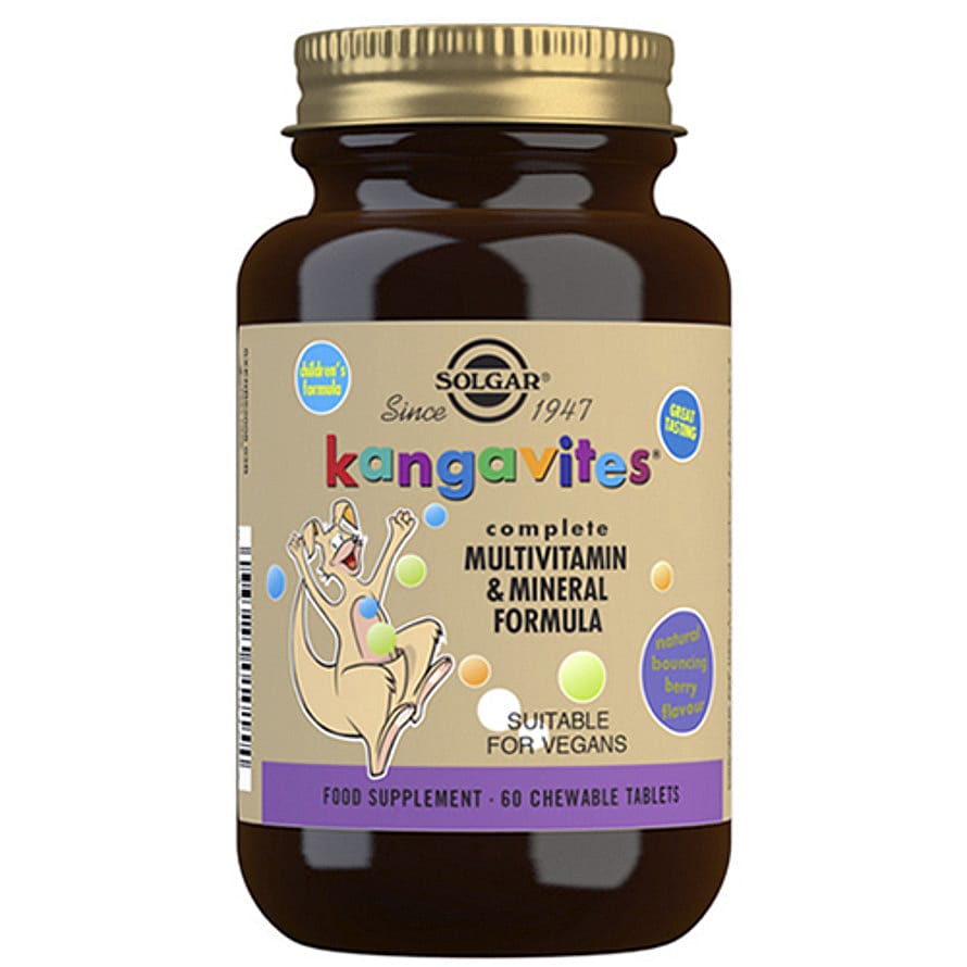 Solgar Kangavites Børnevitamin Bouncing Berry 60 tabl.