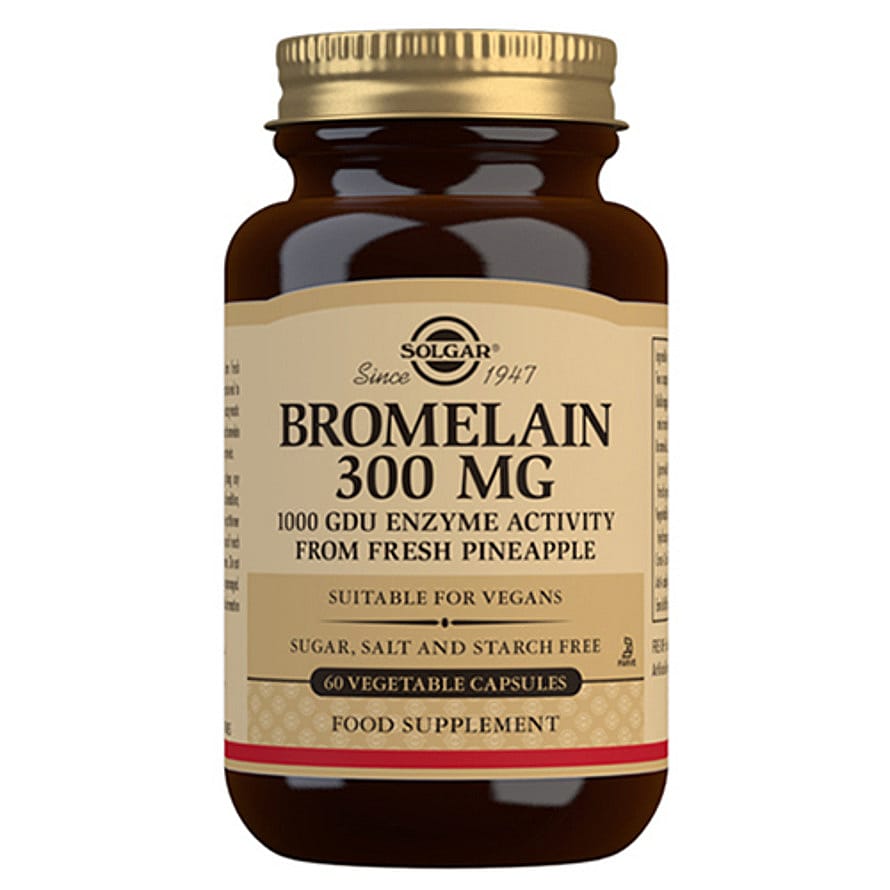Solgar Bromelain 300 mg 60 kaps.