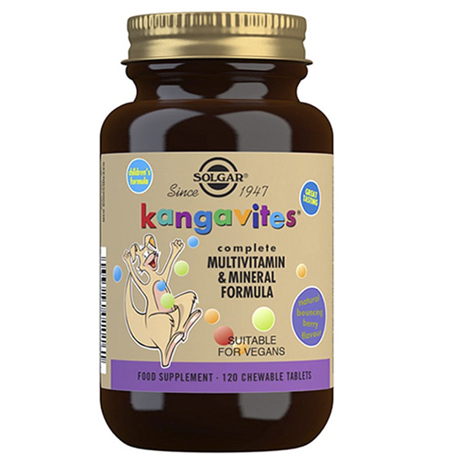 Solgar Kangavites Børnevitamin Bouncing Berry 120 tabl