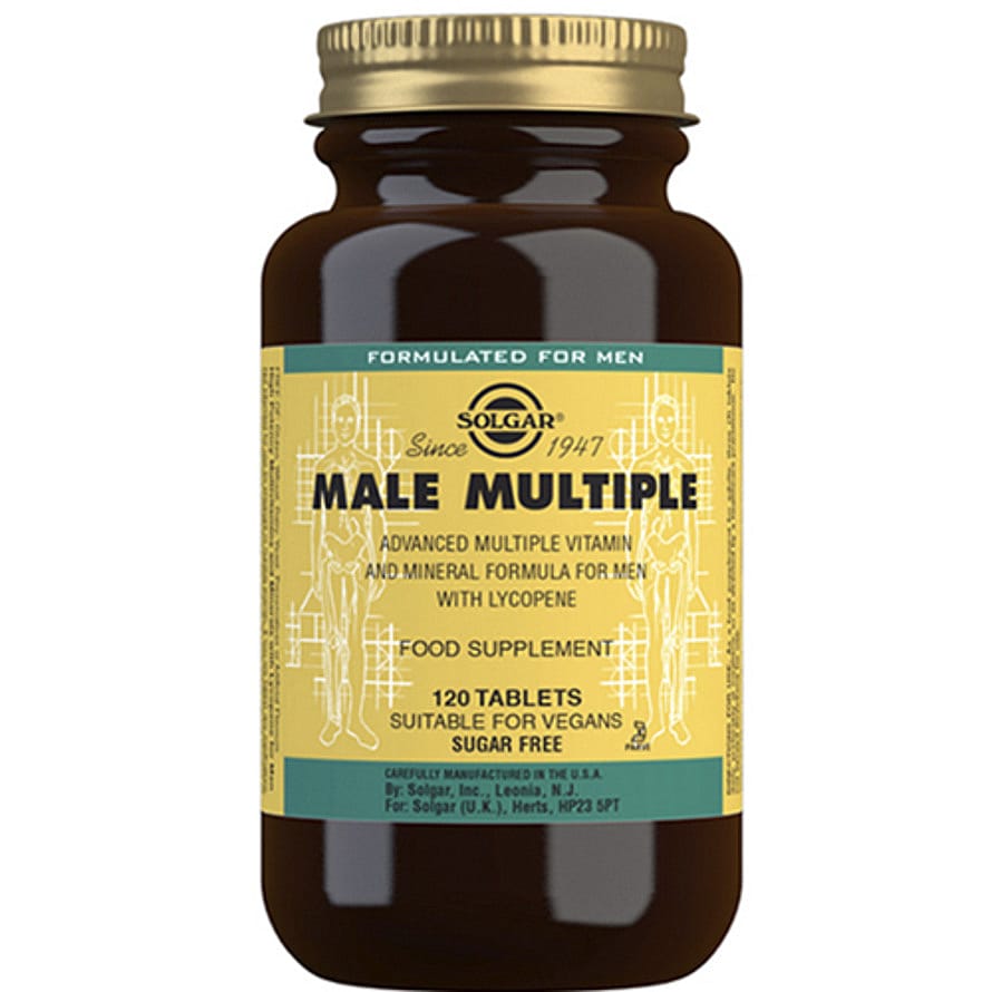 Solgar Male Multiple multivitamin til mænd 120 tabl