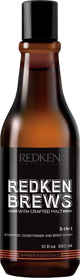 Redken Brews 3 in 1 Shampoo, Conditioner & Body Wash 300 ml
