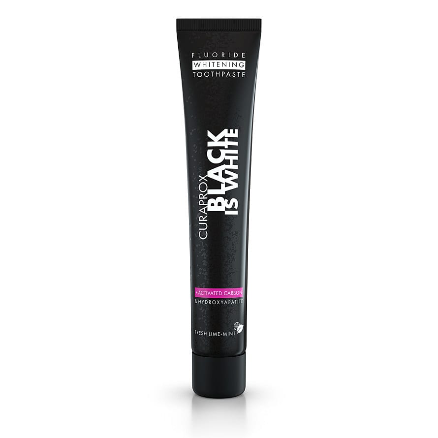 Curaprox Black Is White Whitening Tandpasta med Aktivt Kul 90 ml