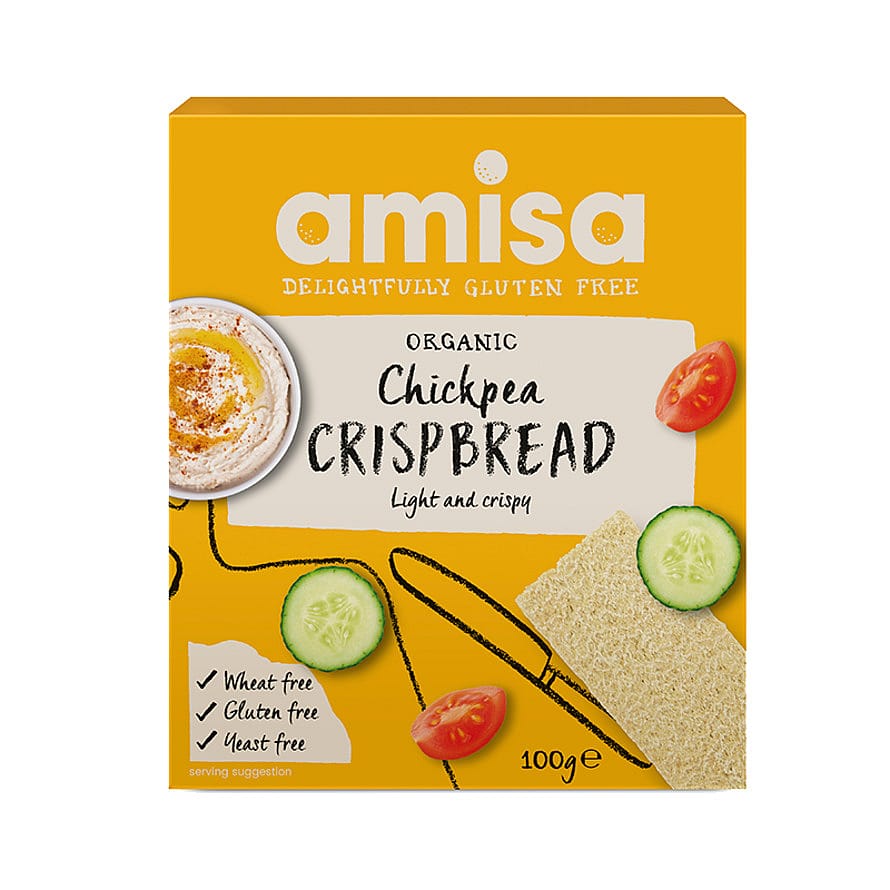 Amisa glutenfri Knækbrød Kikærter Ø 100 g