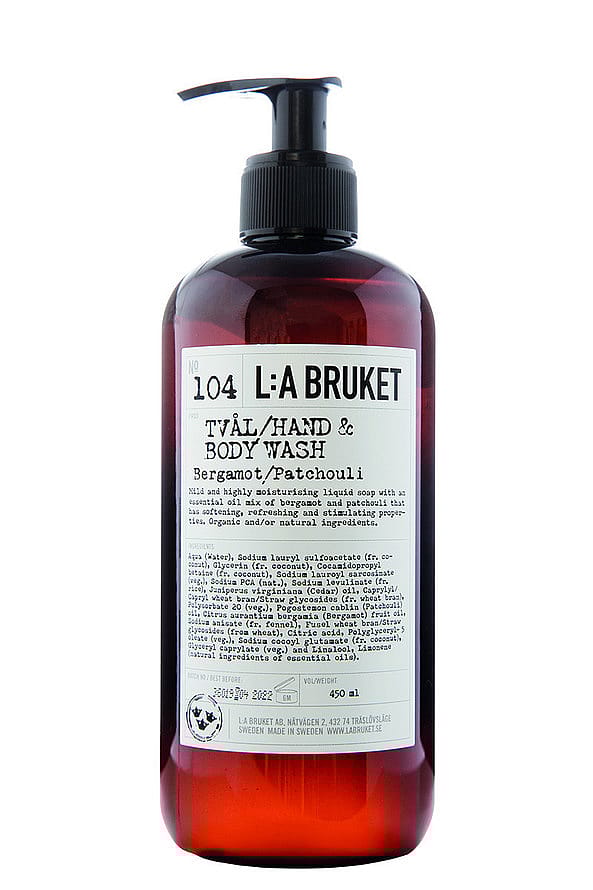 L:A BRUKET 104 Hand & Body Wash Bergamot/Patchouli 450 ml
