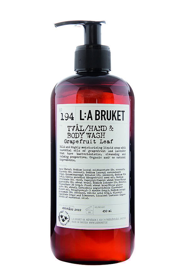 L:A BRUKET 194 Hand & Body Wash Grapefruit Leaf 450 ml