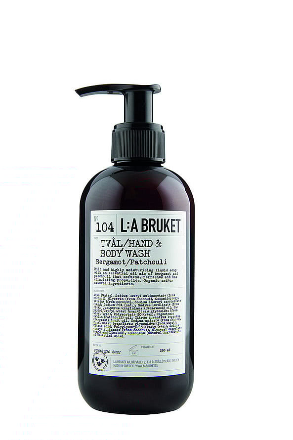 L:A BRUKET 104 Hand & Body Wash Bergamot/Patchouli 240 ml