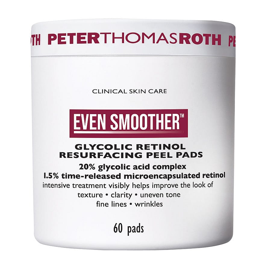 Peter Thomas Roth Even Smoother Glycolic Retinol Resurfacing Peel Pads 60 pads