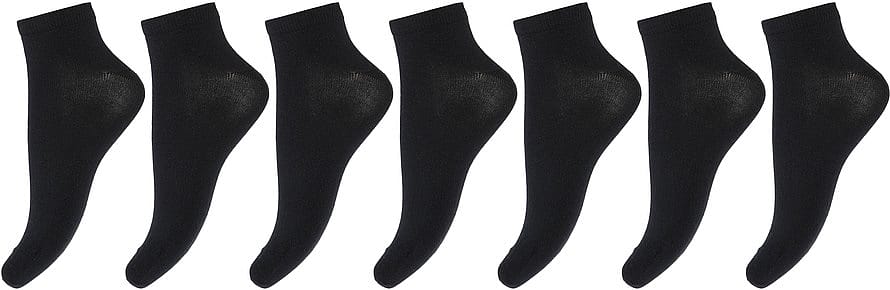 Decoy Sneakers strømpe 7-pak Sort 37-41