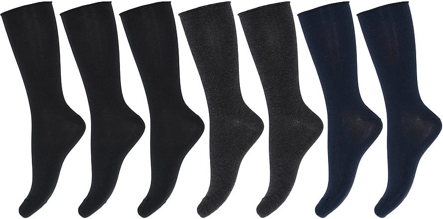 Decoy Ankelstrømpe 7-pak Marine/ sort 37-41