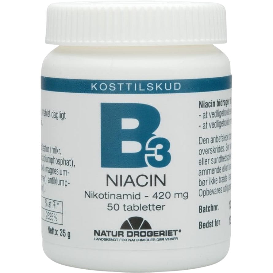 Natur Drogeriet Gold Niacin (Nikotinamid) 420 mg 50 tabl.