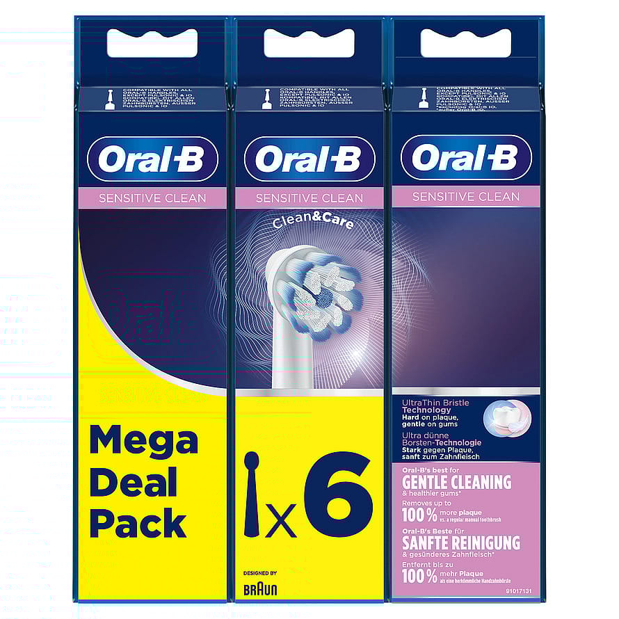 Oral-B Sensitive Clean Børstehoveder 6 stk