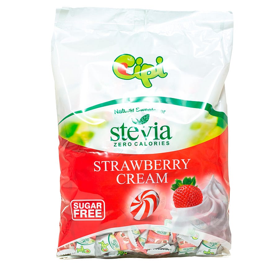 CIPI Sukkerfri Bolcher Jordbær Fløde 1 kg