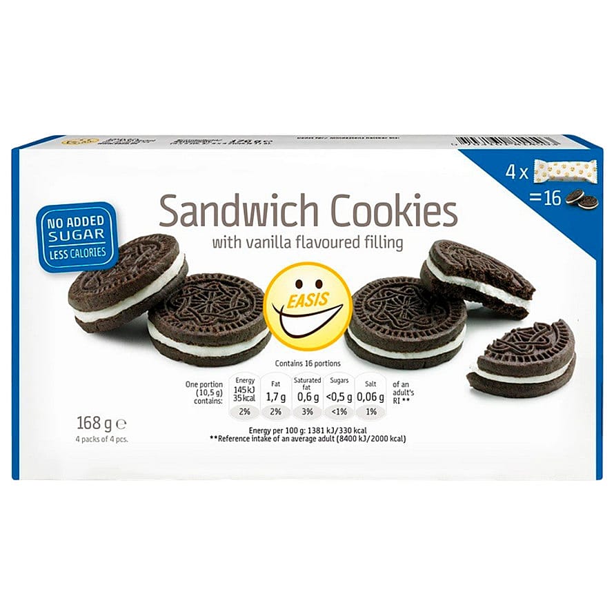 EASIS Kakaokiks Med Cremefyld 168 g