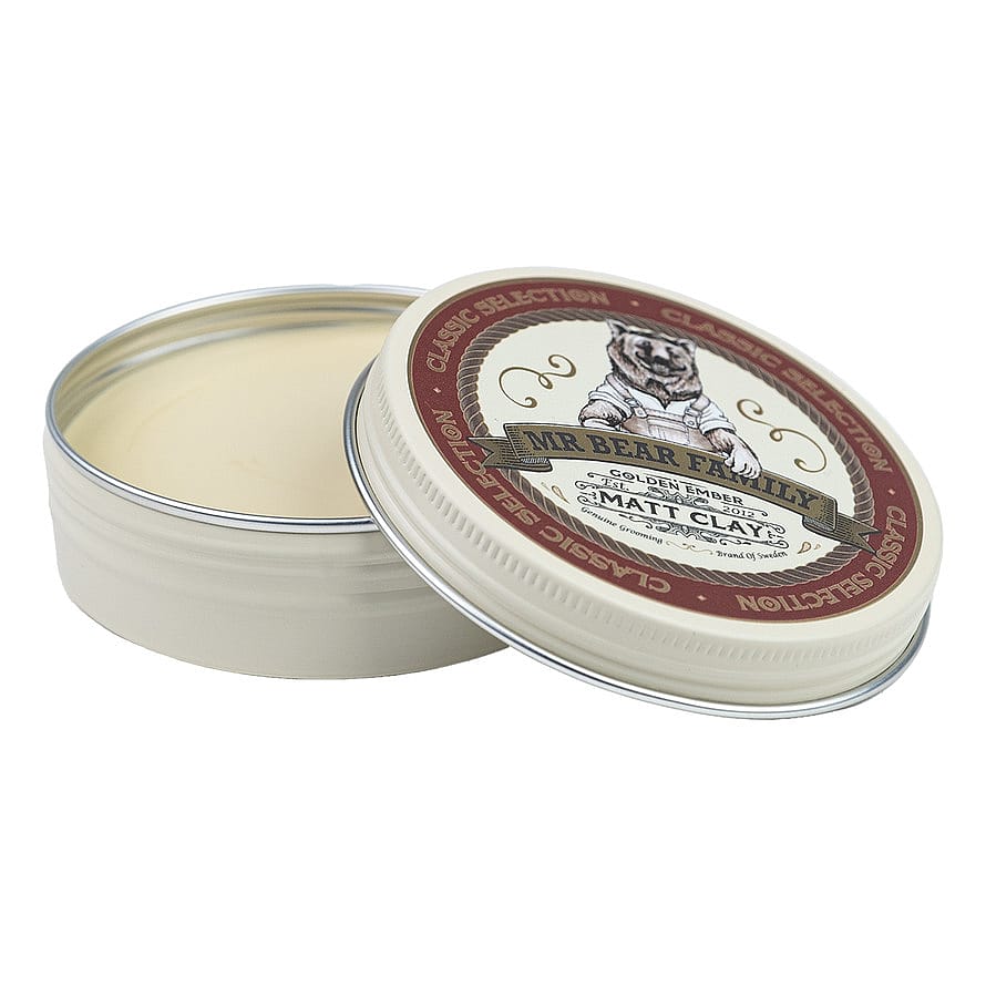 Mr. Bear Family Pomade Matt Clay Golden Ember 100 g