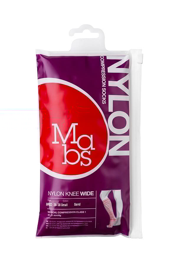 Mabs Nylon Knæstrømpe Wide Sand Sand S
