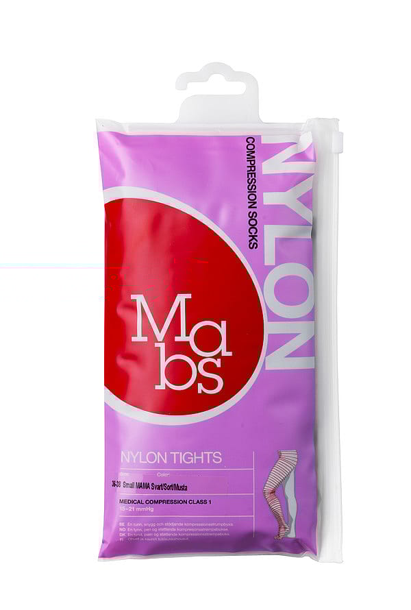 Mabs Nylon Strømpebuks Mama Sort Sort S