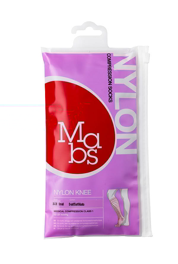 Mabs Nylon Knæstrømpe Sort Sort S