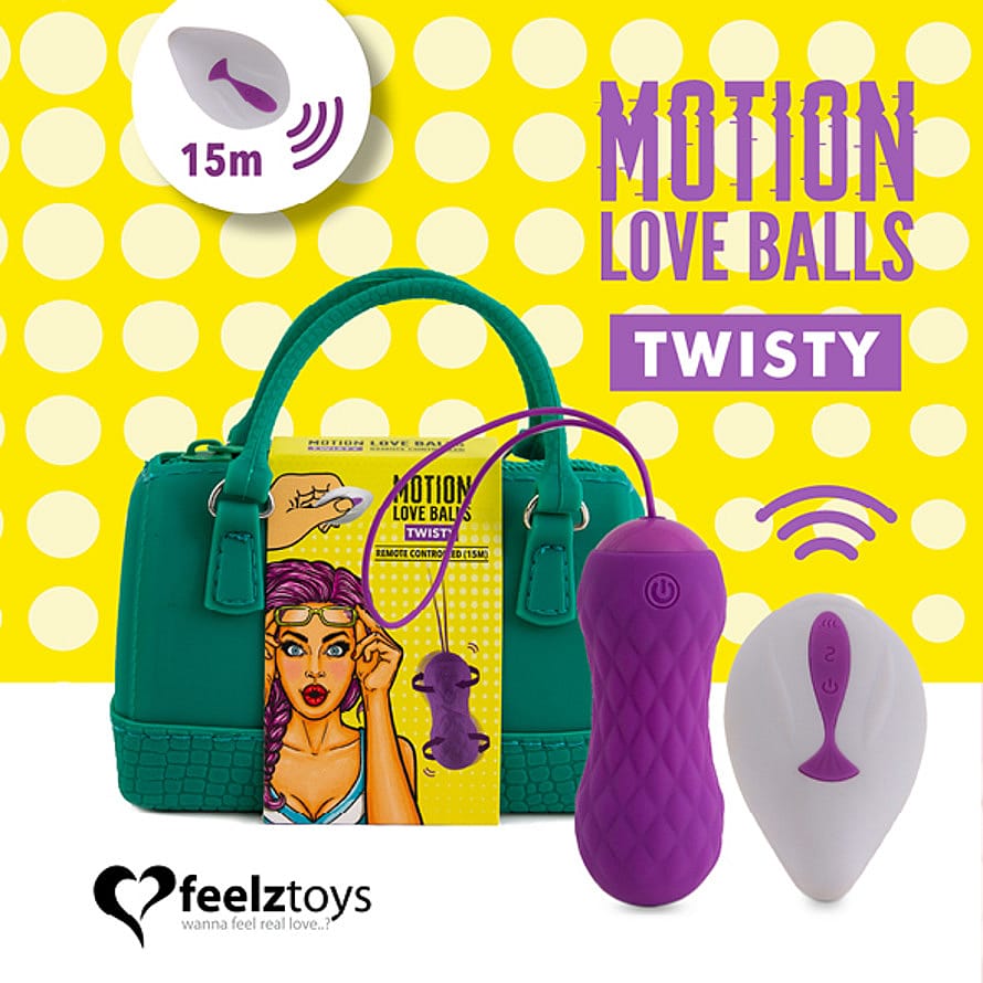 FeelzToys Opladeligt Fjernbetjent Vibrator Æg Twisty