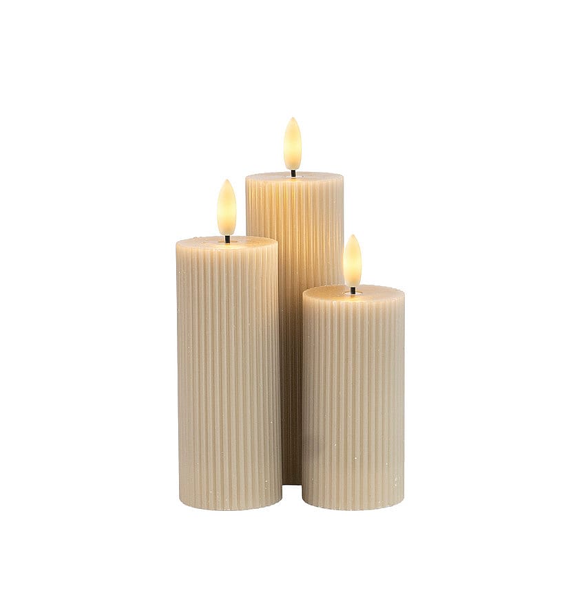 Sirius Smilla Genopladelig 3 stk. Varm Grå