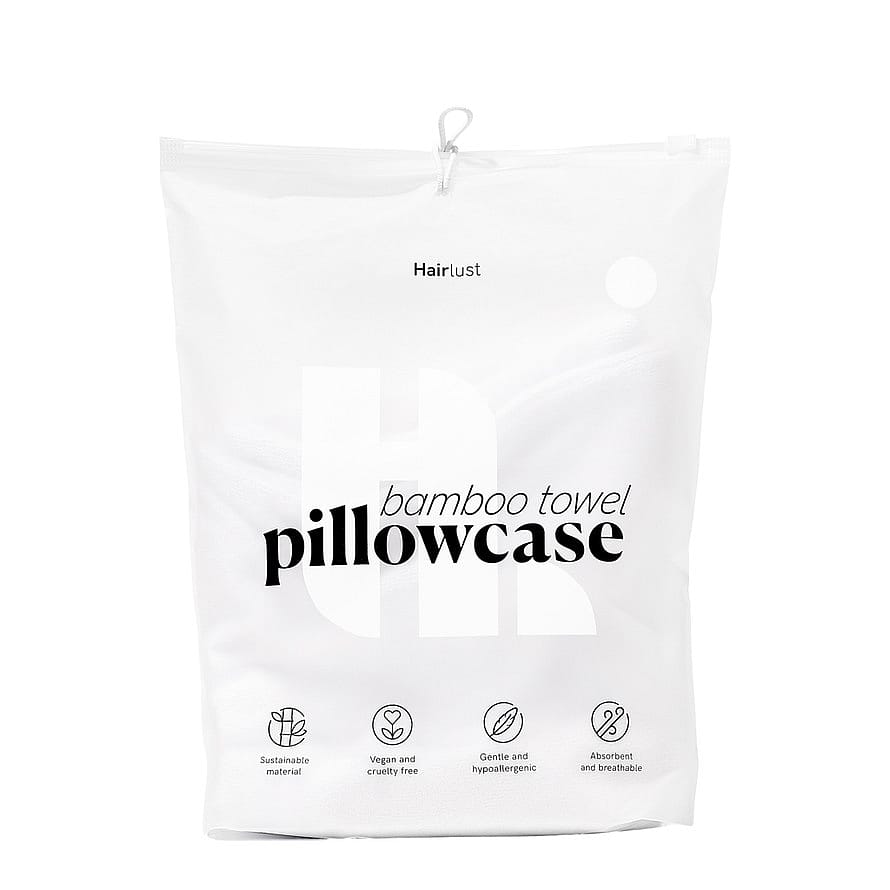 Hairlust Bamboo Towel Pillowcase Hvid 60 x 63 cm