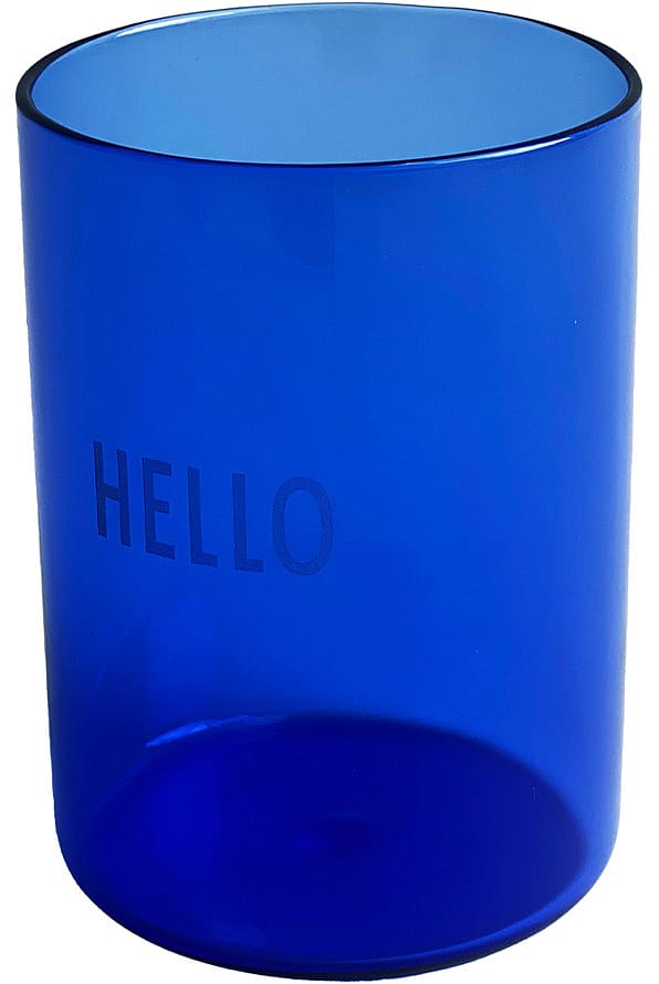 Design Letters Favourite Drikkeglas Blå - Hello